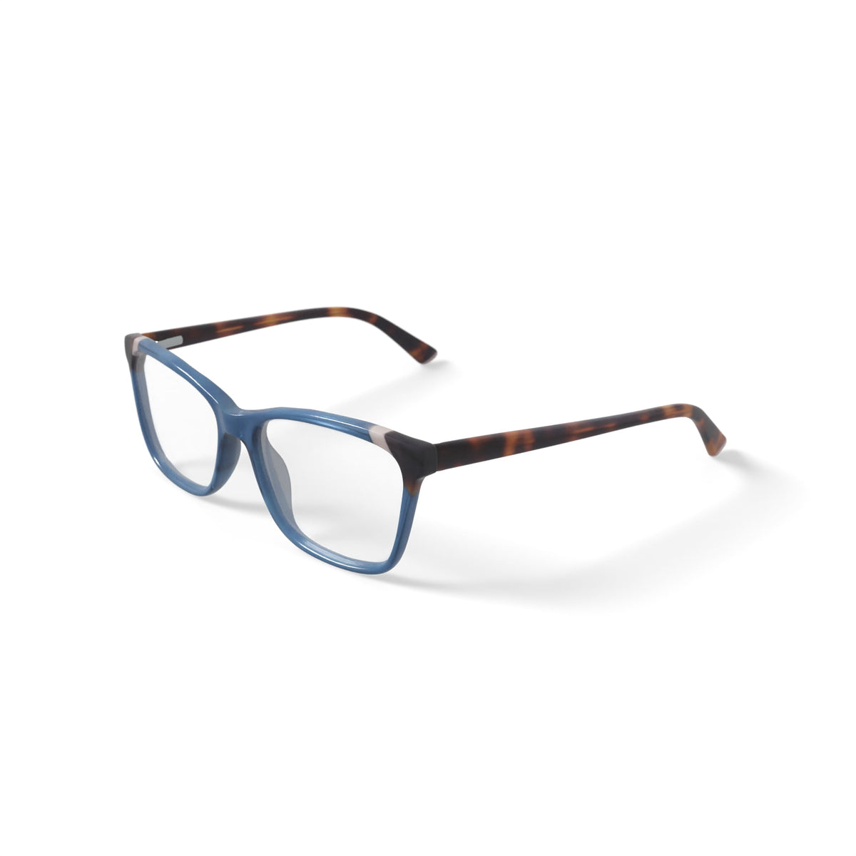 Women's MV025 Kelley Square Prescription Eyeglasses with Case, Blue
