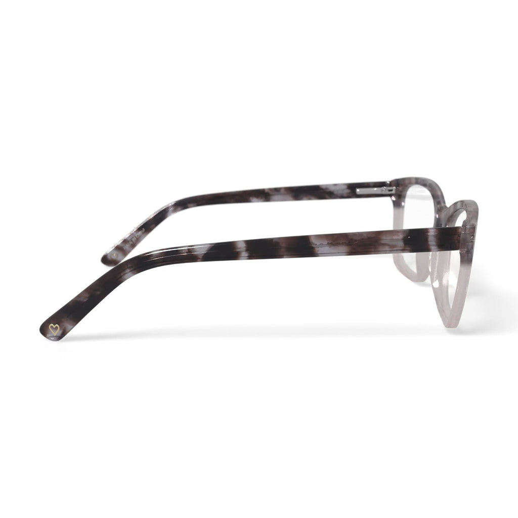 Women's HC207 Cat Eye Prescription Eyeglasses with Case, Brown Tortoise Gradient