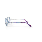 Women's SL749 Azure Oval Prescription Eyeglasses with Case, Crystal