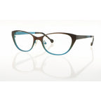 Lisa Loeb Eyeglasses Frames for Women, Electric 153, Chocolate Aqua, 51-17-135