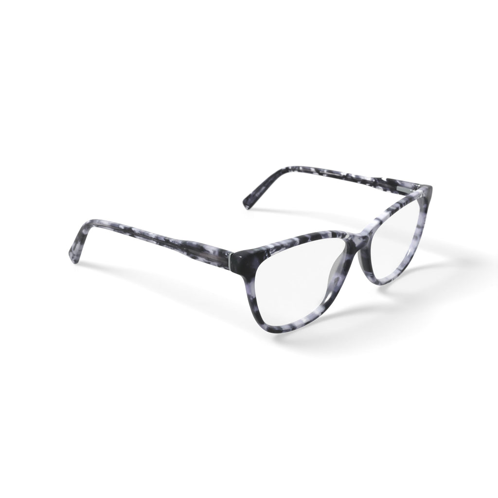 M America Women's Halsey Square Prescription Eyeglasses with Case, Gray