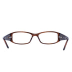 Women's OSL702 Round Prescription Eyeglasses with Case, Brown