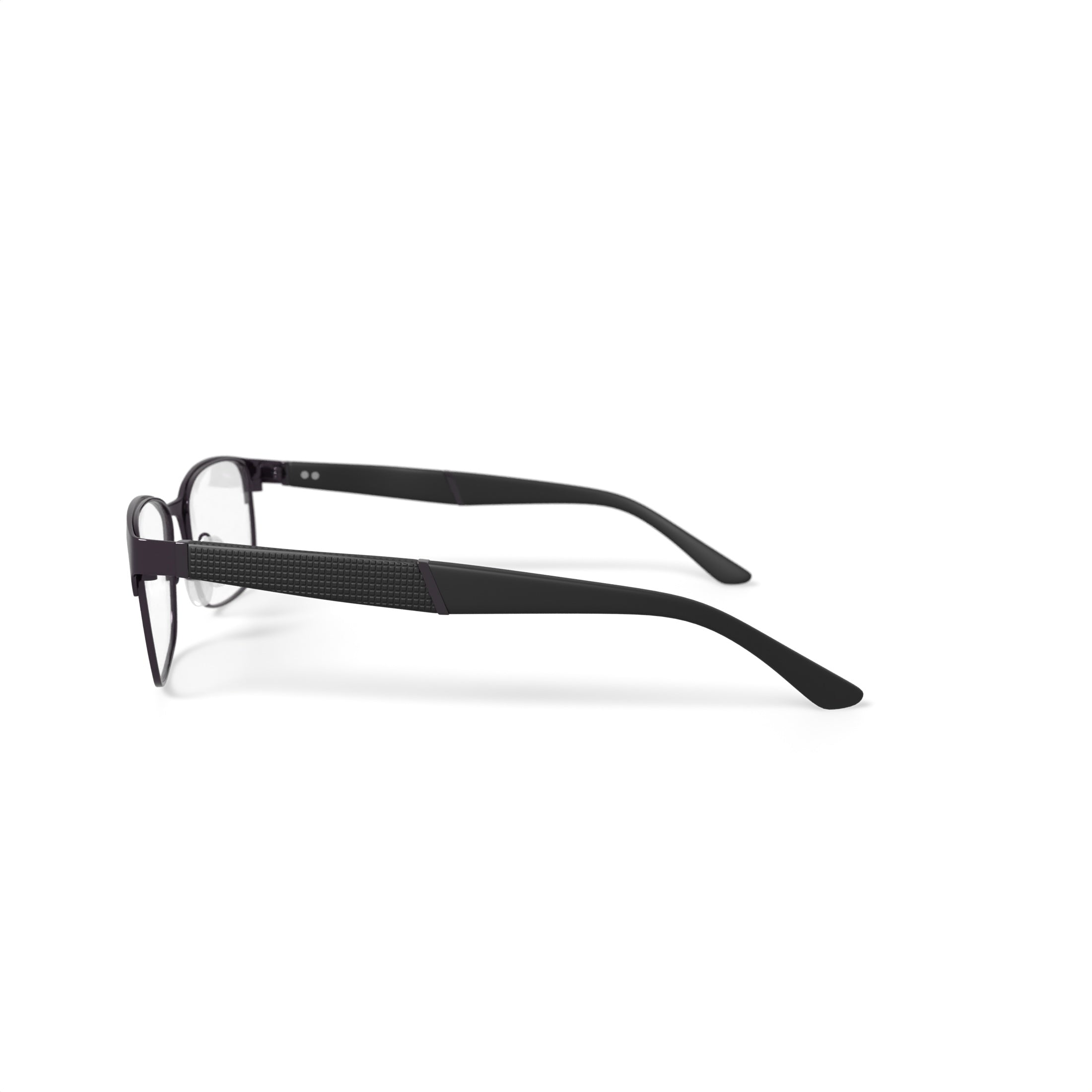 OCTO180 Men's Respect Browline Prescription Eyeglasses with Case, Gray