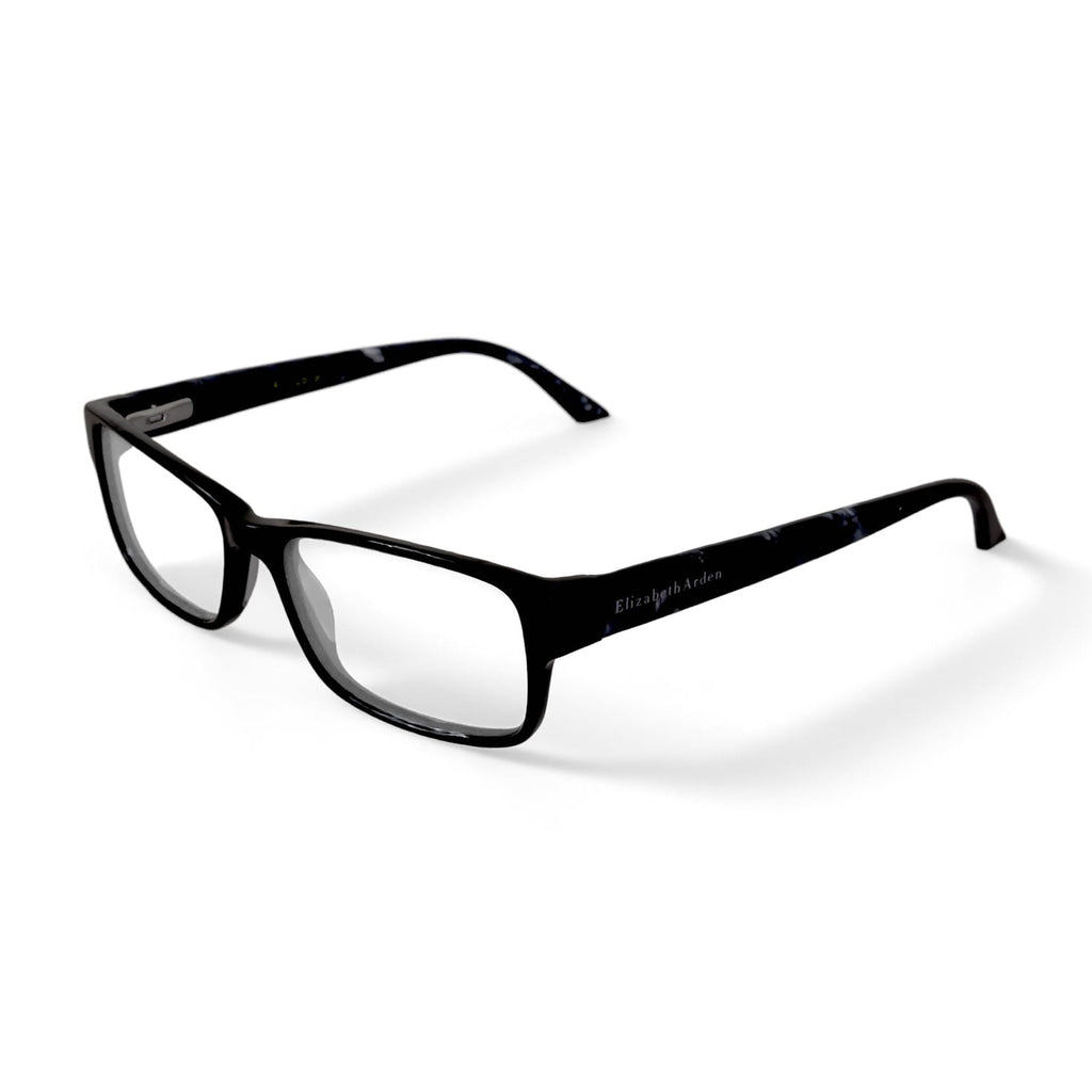 Elizabeth Arden Women's EA1122 Rectangular Prescription Eyeglasses with Case, Black