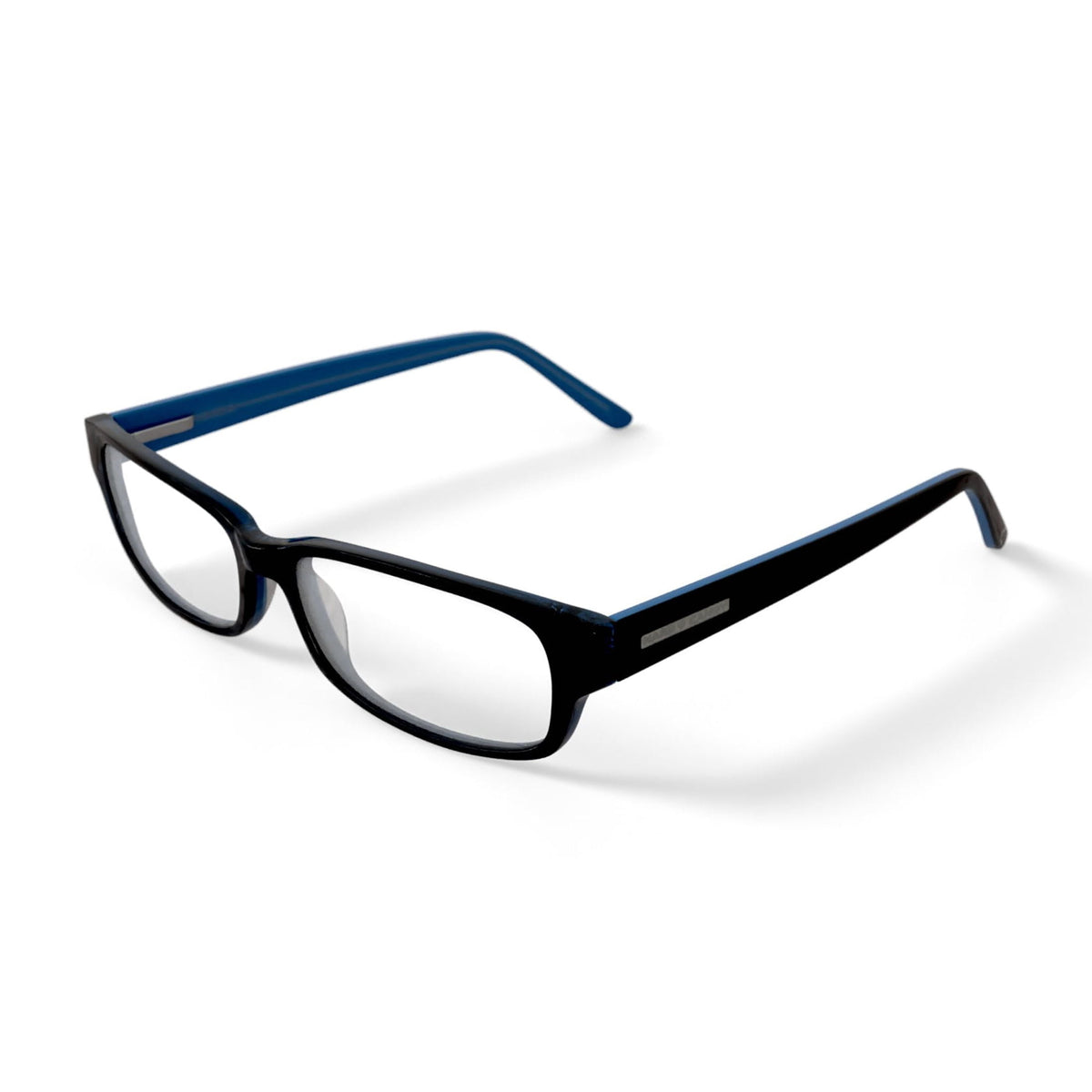 Women's HC03 Rectangular Prescription Eyeglasses with Case, Black