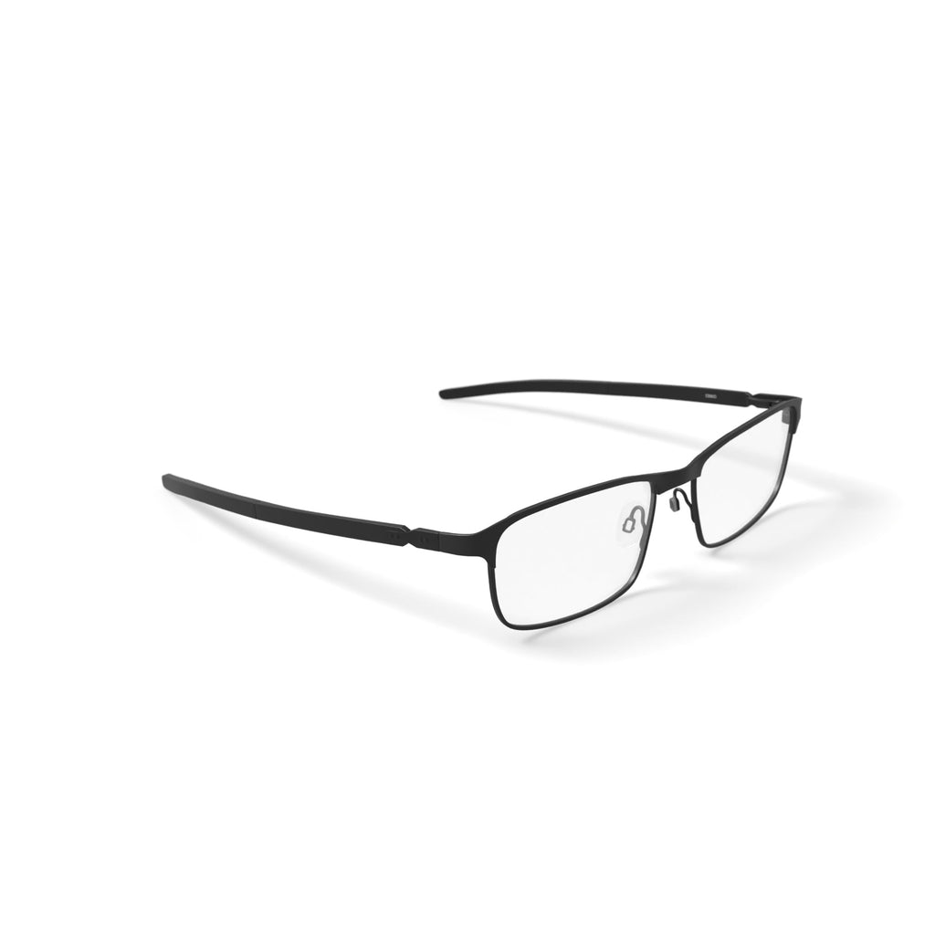 Men's MC002 Craig Rectangular Prescription Eyeglasses with Case, Matte Black