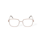 Women's MV027 Jillian Square Prescription Eyeglasses with Case, Gold