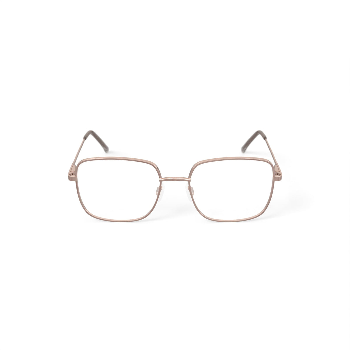 Women's MV027 Jillian Square Prescription Eyeglasses with Case, Gold