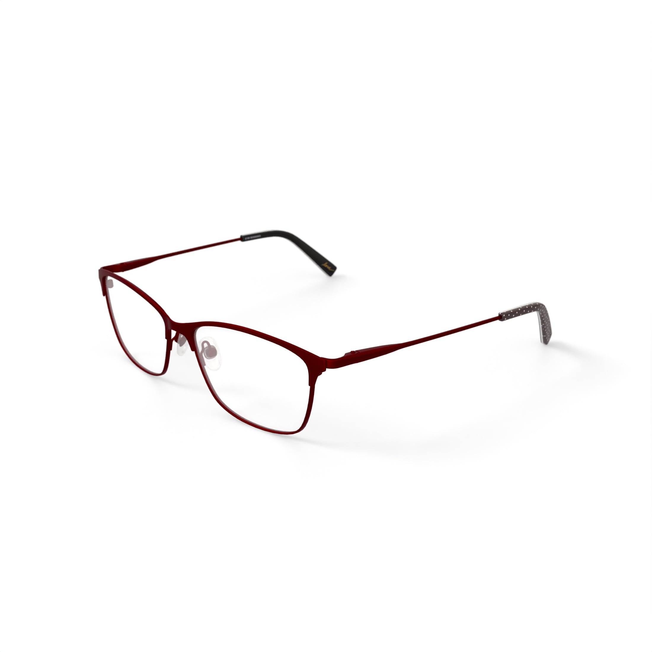 Love Ellen DeGeneres Womens Touro Prescripton Eyeglasses with Case, Matte Burgundy