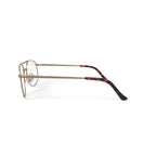 Via Milano Men's Tremont Round Prescription Eyeglasses with Case, Brown/Gold