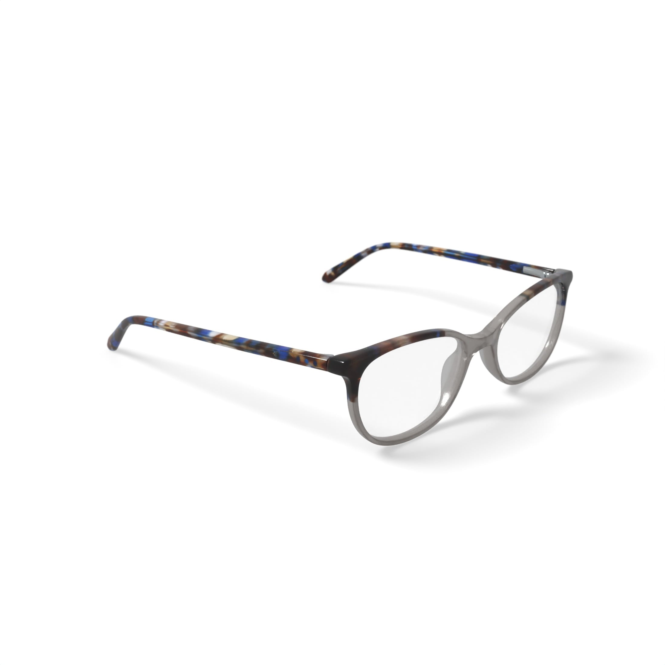 Flower Women's FLR6051 Prescription Eyeglasses with Case, Amber Crystal