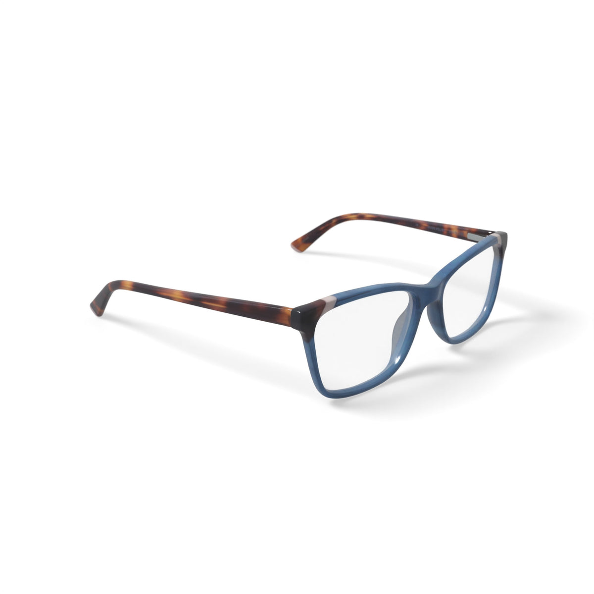 Women's MV025 Kelley Square Prescription Eyeglasses with Case, Blue