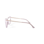 Women's MV007 Whitney Cat Eye Prescription Eyeglasses with Case, Crystal Brown
