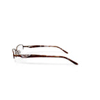 Women's S3208 Rectangular Prescription Eyeglasses with Case, Brown