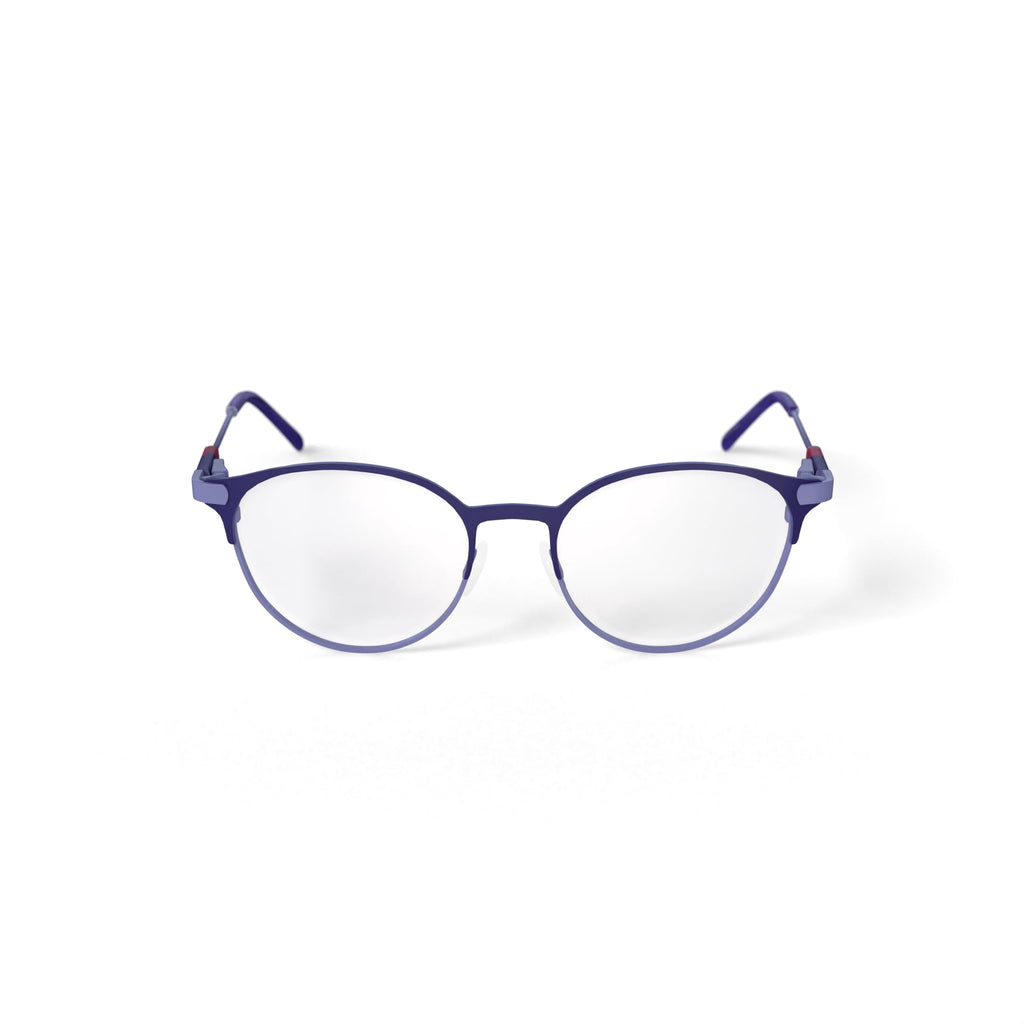 Women's Azariah Round Prescription Eyeglasses with Case, Purple