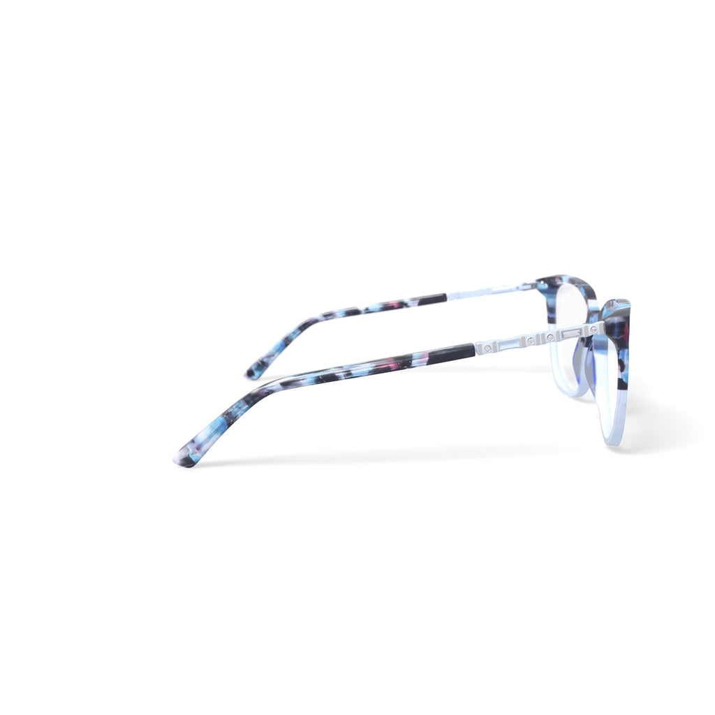 Bebe Women's BB4191 Prescription Eyeglasses with Case, Blue Gradient