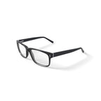 Men's DNA4012 Rectangular Prescription Eyeglasses with Case, Black