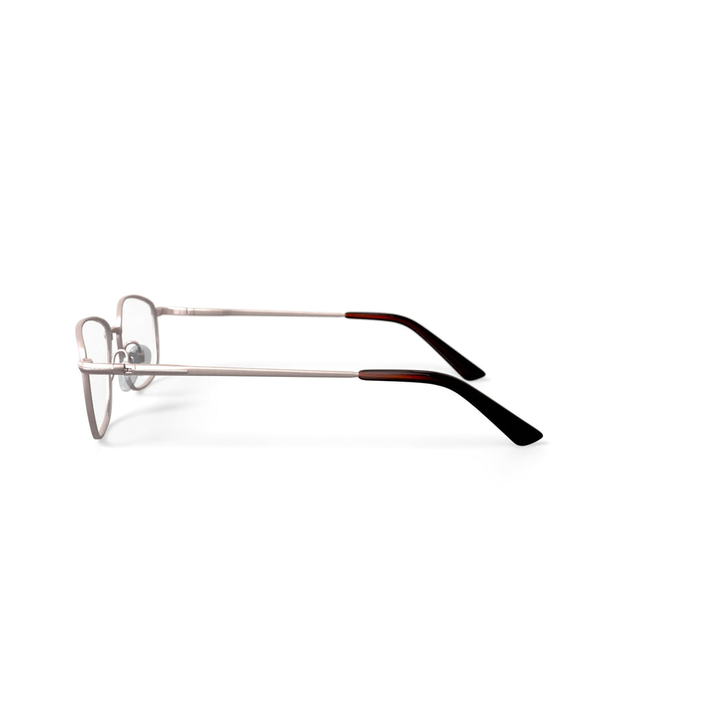 Men's Colonel Square Prescription Eyeglasses with Case, Gold