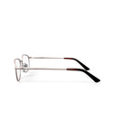 Men's Colonel Square Prescription Eyeglasses with Case, Gold