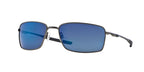 Oakley Rectangular l Sunglasses with Case, Size 60, Ice Iridium/Cement