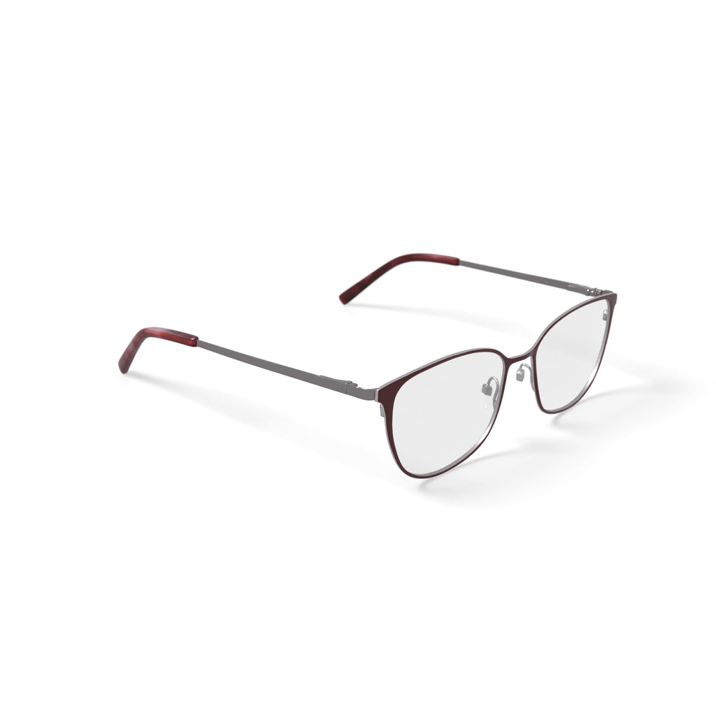 Flower Women's FLR6027 Prescription Eyeglasses with Case, Red