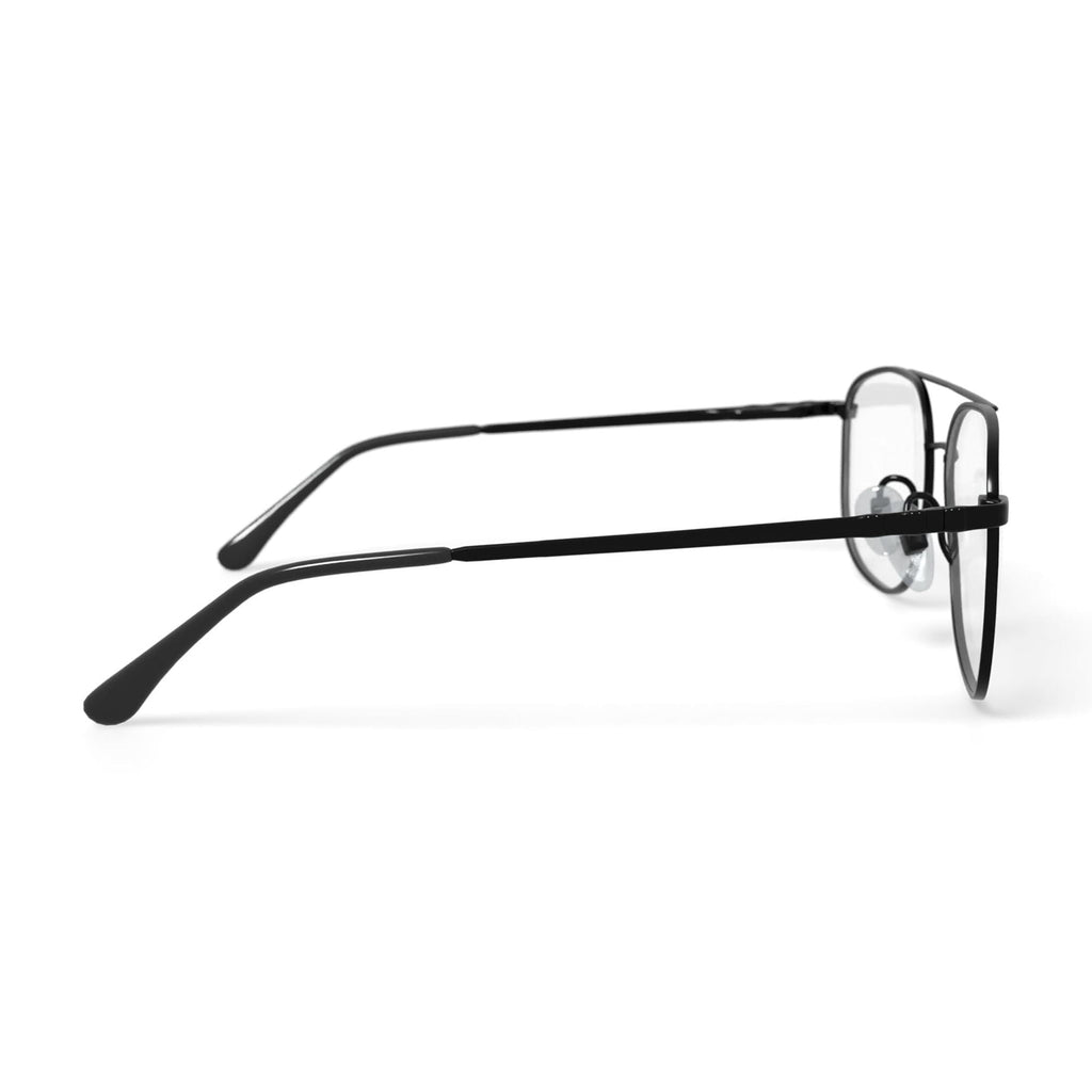 Men's ST143 Square Prescription Eyeglasses with Case, Gunmetal