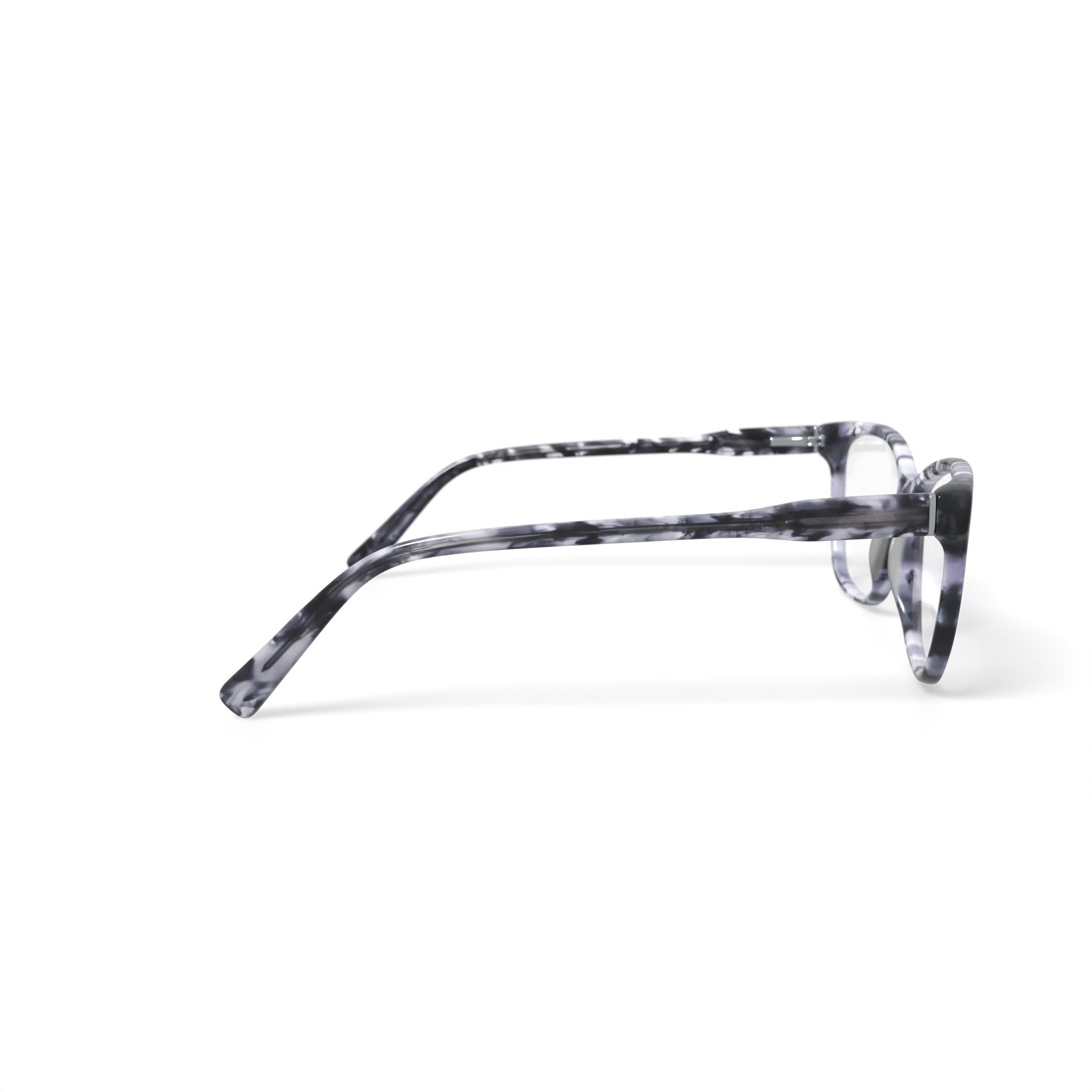 M America Women's Halsey Square Prescription Eyeglasses with Case, Gray