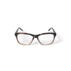 Flower Women's Square Eyeglasses, FLR6010, Lucy, Brown, 52-15-140, with Case