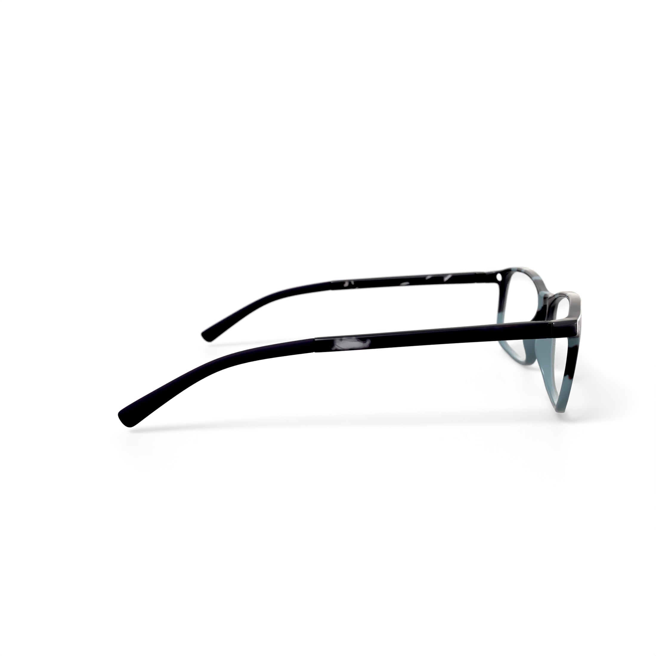 Men's Arwen Rectangular Prescription Eyeglasses with Case, Green Tortoise Gradient