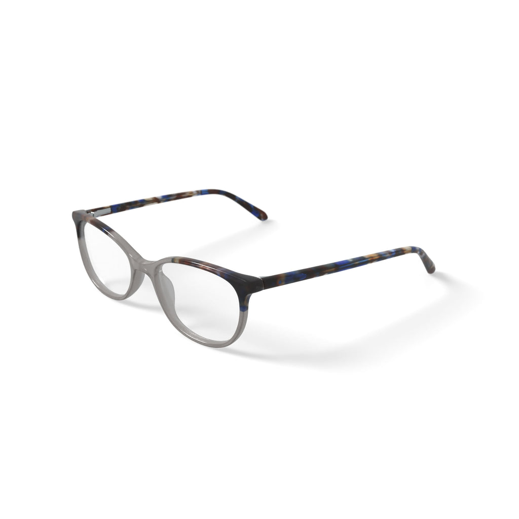 Flower Women's FLR6051 Prescription Eyeglasses with Case, Amber Crystal