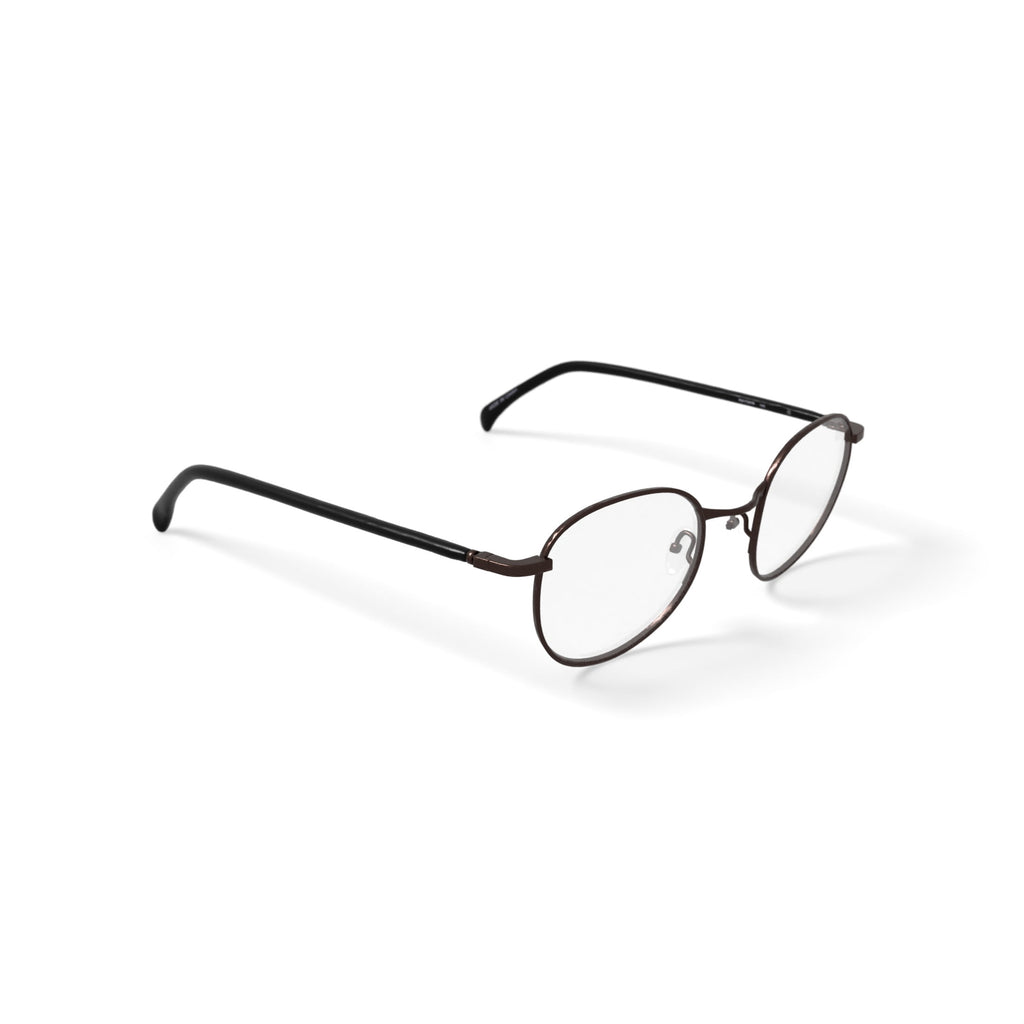Men's FM17267B Round Prescription Eyeglasses with Case, Gunmetal