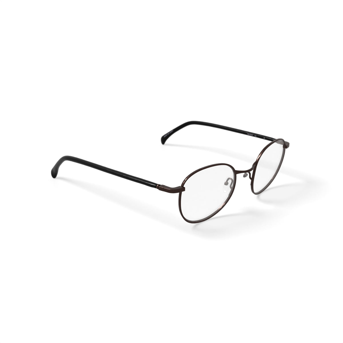 Men's FM17267B Round Prescription Eyeglasses with Case, Gunmetal