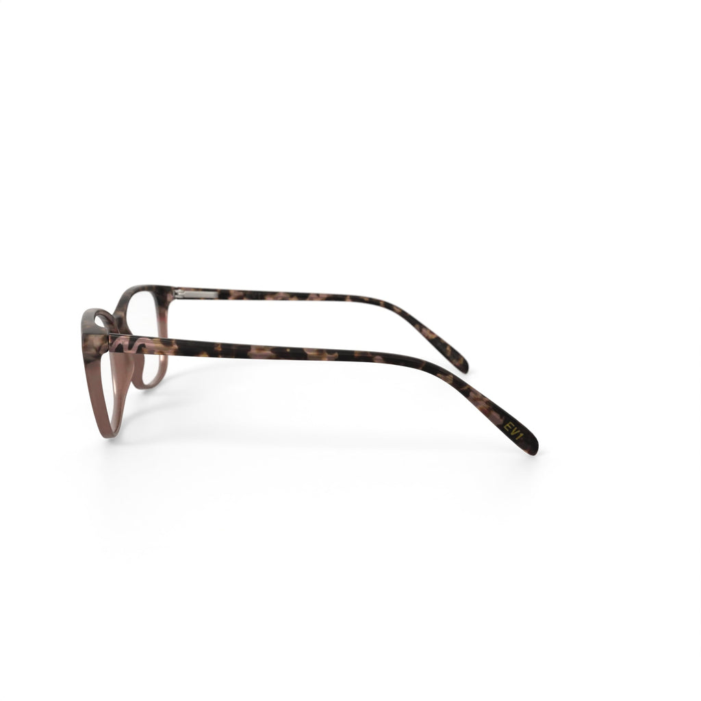 EV1 Ellen DeGeneres Women's Bette Square Prescription Eyeglasses with Case, Tortoise Gradient