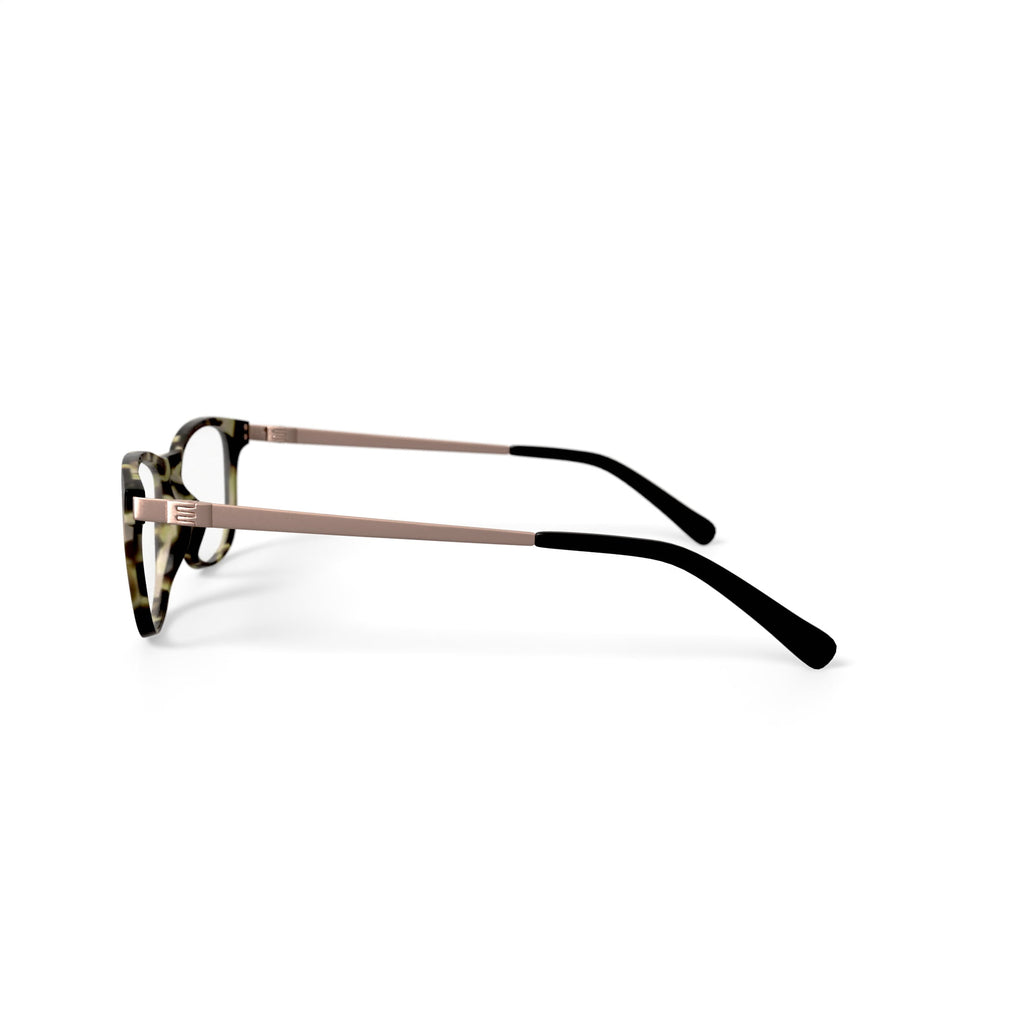Women's Opal Square Prescription Eyeglasses with Case, Brown Tortoise
