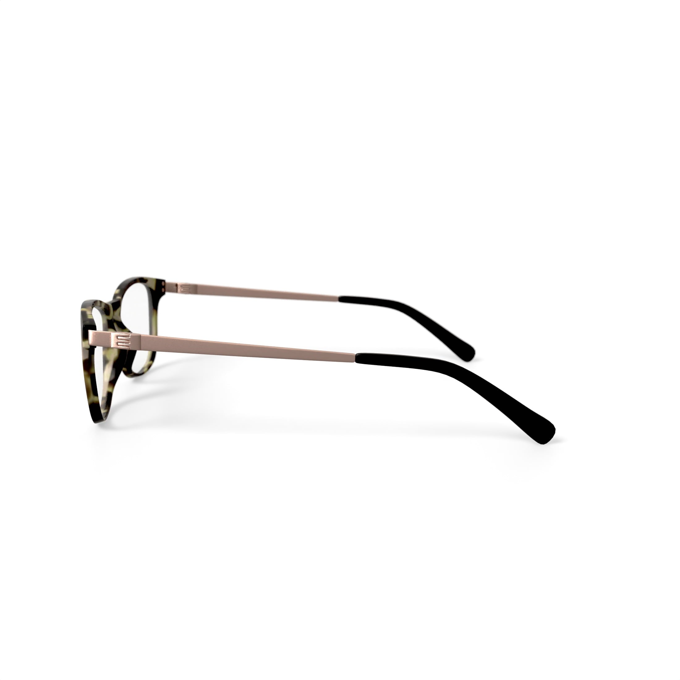 Women's Opal Square Prescription Eyeglasses with Case, Brown Tortoise