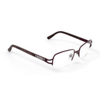 Women's WLO416 Rectangular Prescription Eyeglasses with Case, Plum