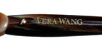 NEW VERA WANG LUXE ODILE WOMENS/LADIES DESIGNER FULL-RIM BROWN FRAME DEMO LENSES 49-15-130 EYEGLASSES/GLASSES