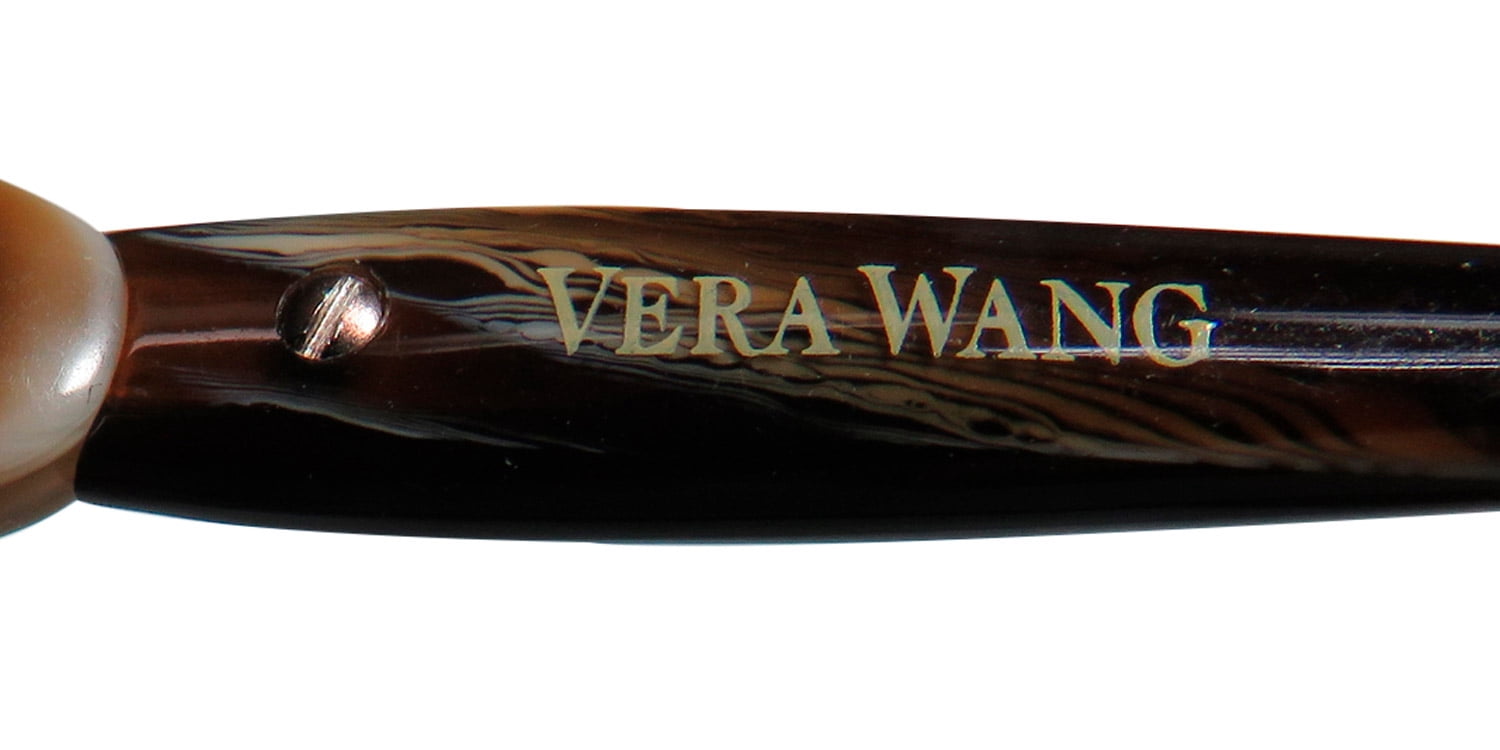 NEW VERA WANG LUXE ODILE WOMENS/LADIES DESIGNER FULL-RIM BROWN FRAME DEMO LENSES 49-15-130 EYEGLASSES/GLASSES