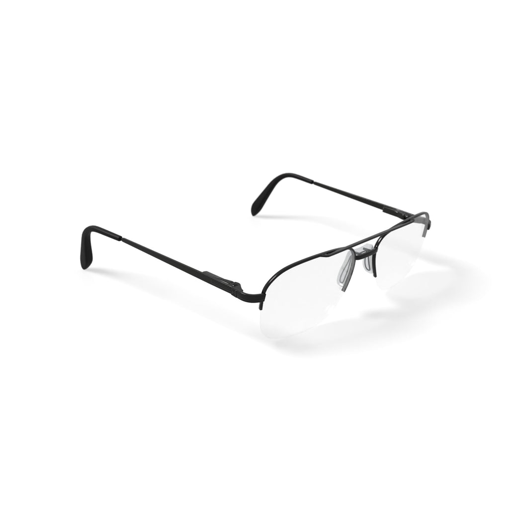 Men's ST239 Square Prescription Eyeglasses with Case, Gunmetal