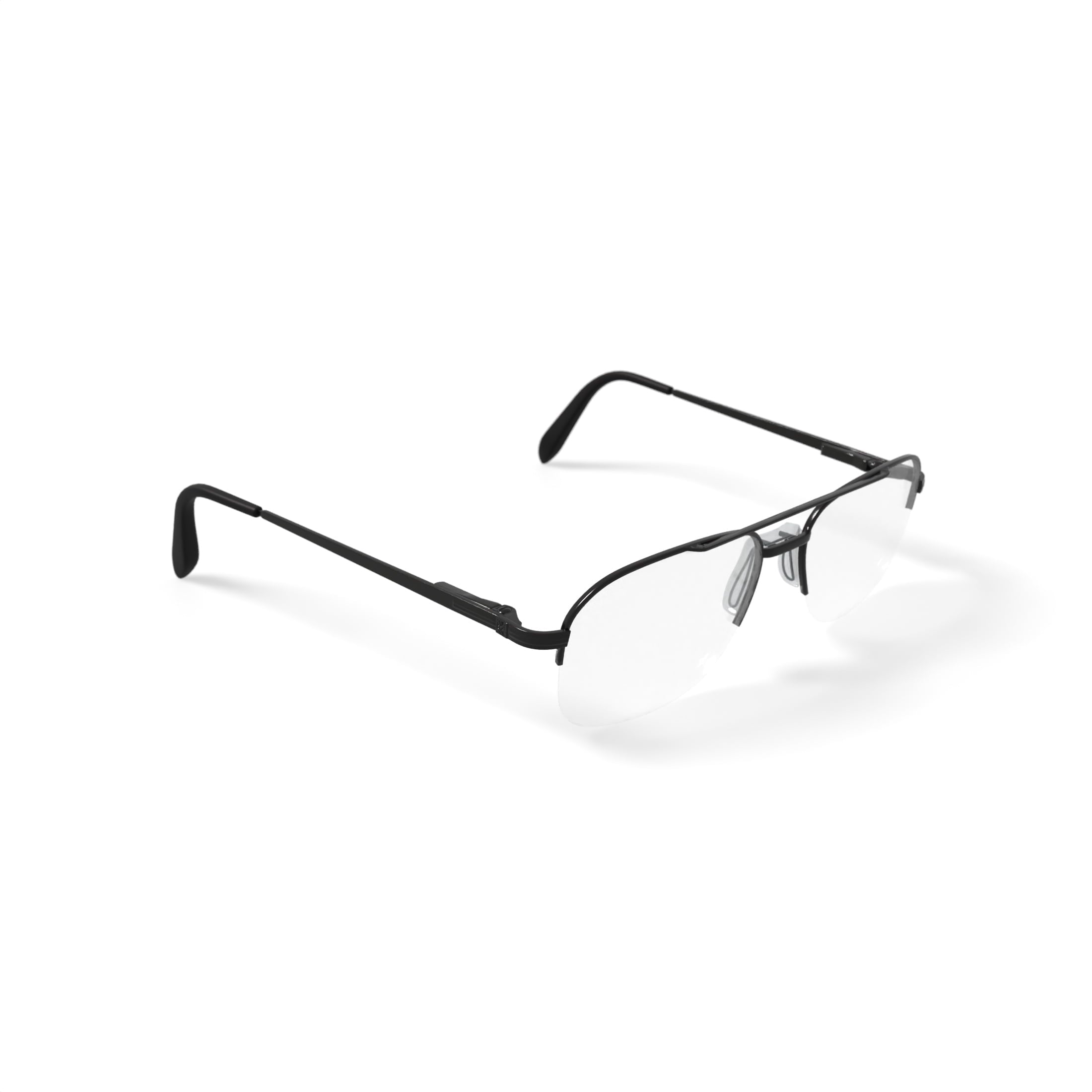 Men's ST239 Square Prescription Eyeglasses with Case, Gunmetal