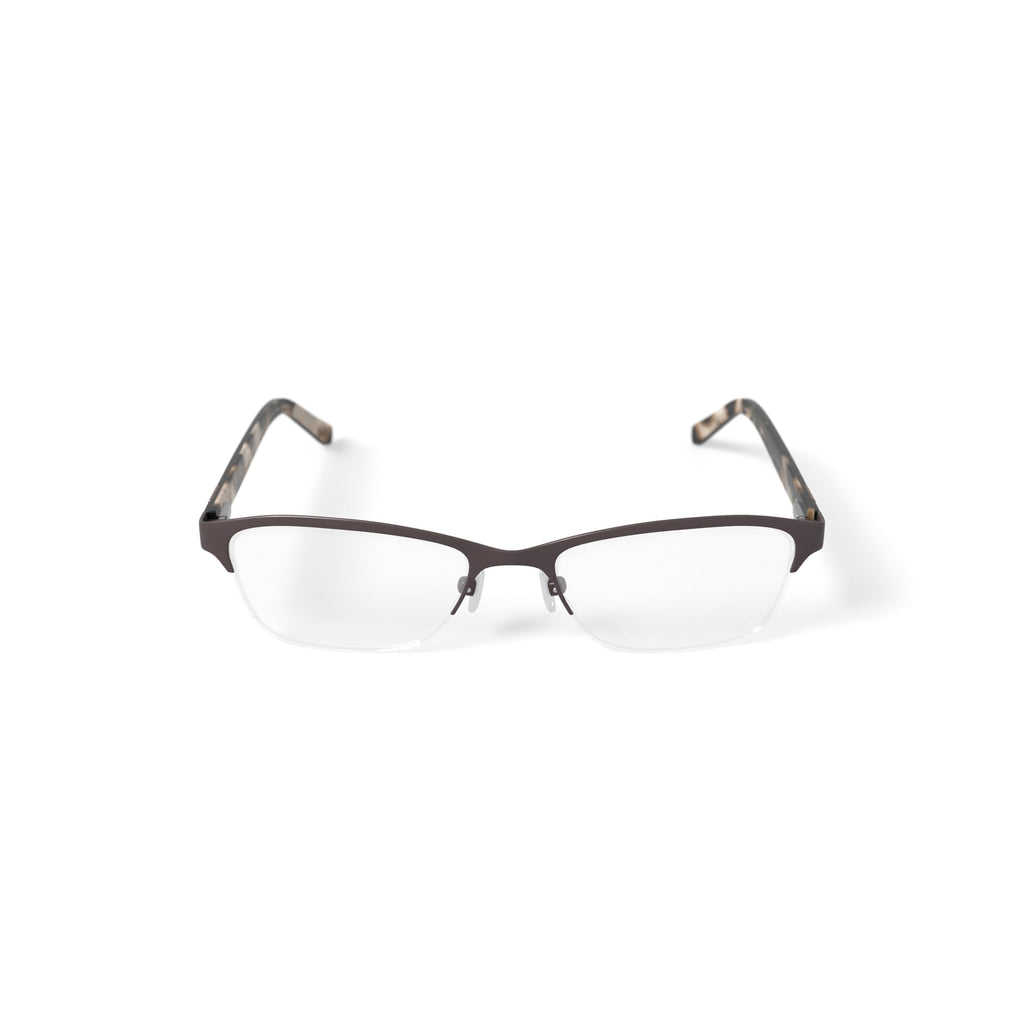 Flower Women's FLR6020 Prescription Eyeglasses with Case, Brown