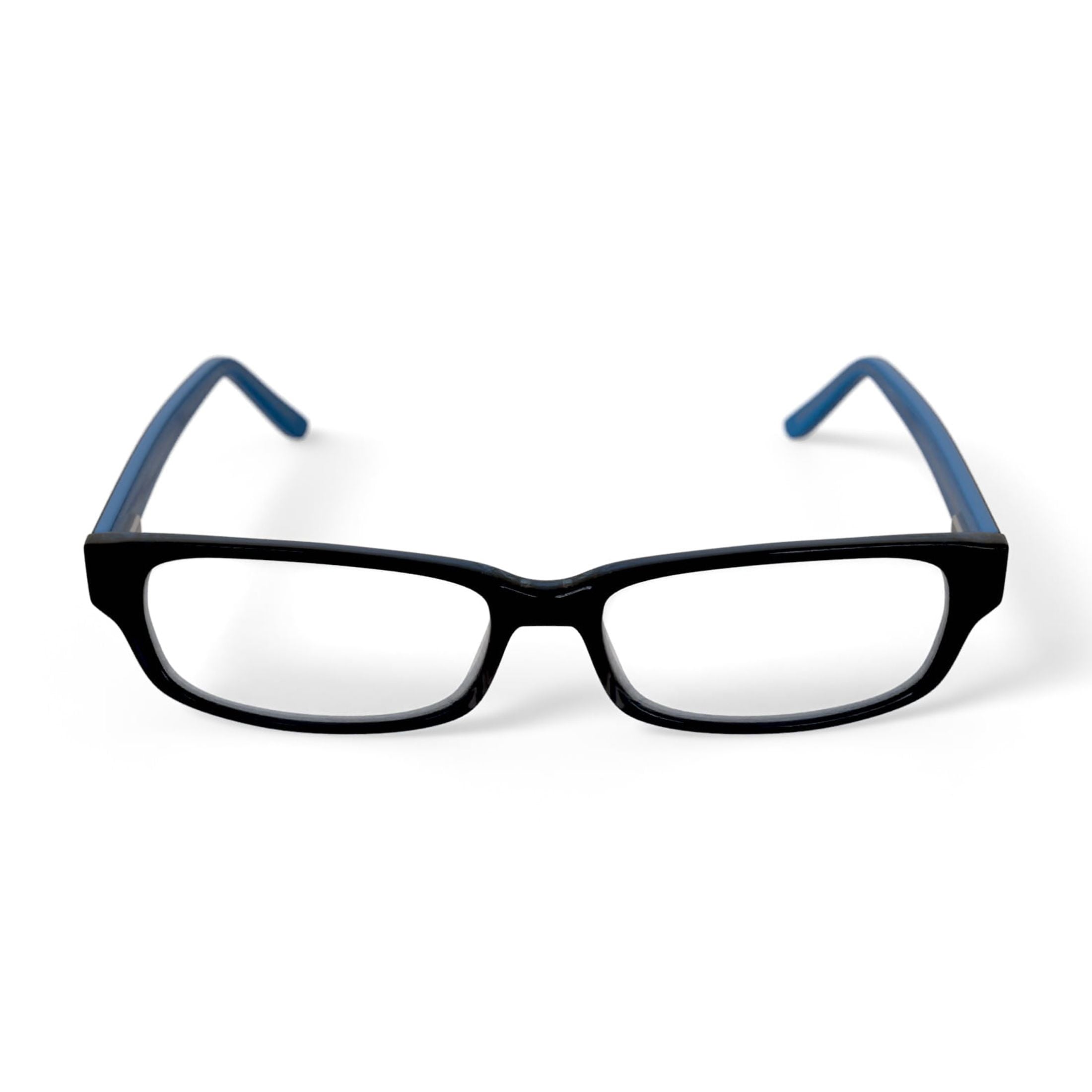Women's HC03 Rectangular Prescription Eyeglasses with Case, Black