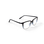 Men's Atlas Square Prescription Eyeglasses with Case, Crystal Black