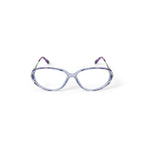 Women's SL749 Azure Oval Prescription Eyeglasses with Case, Crystal