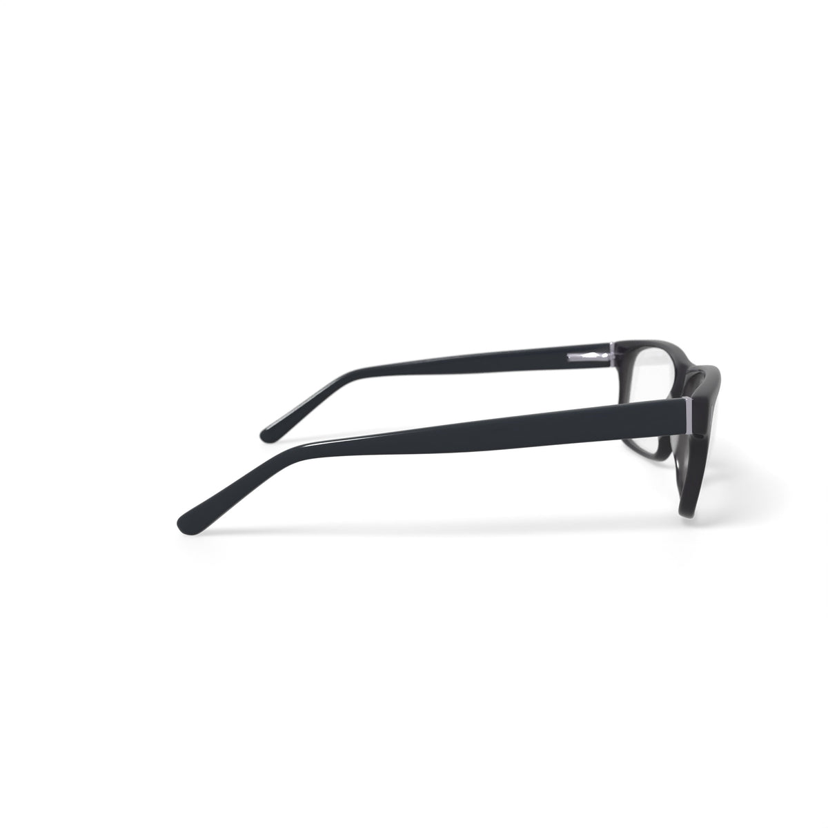 Men's DNA4012 Rectangular Prescription Eyeglasses with Case, Black