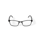 Women's Emma Rectangular Prescription Eyeglasses with Case, Black