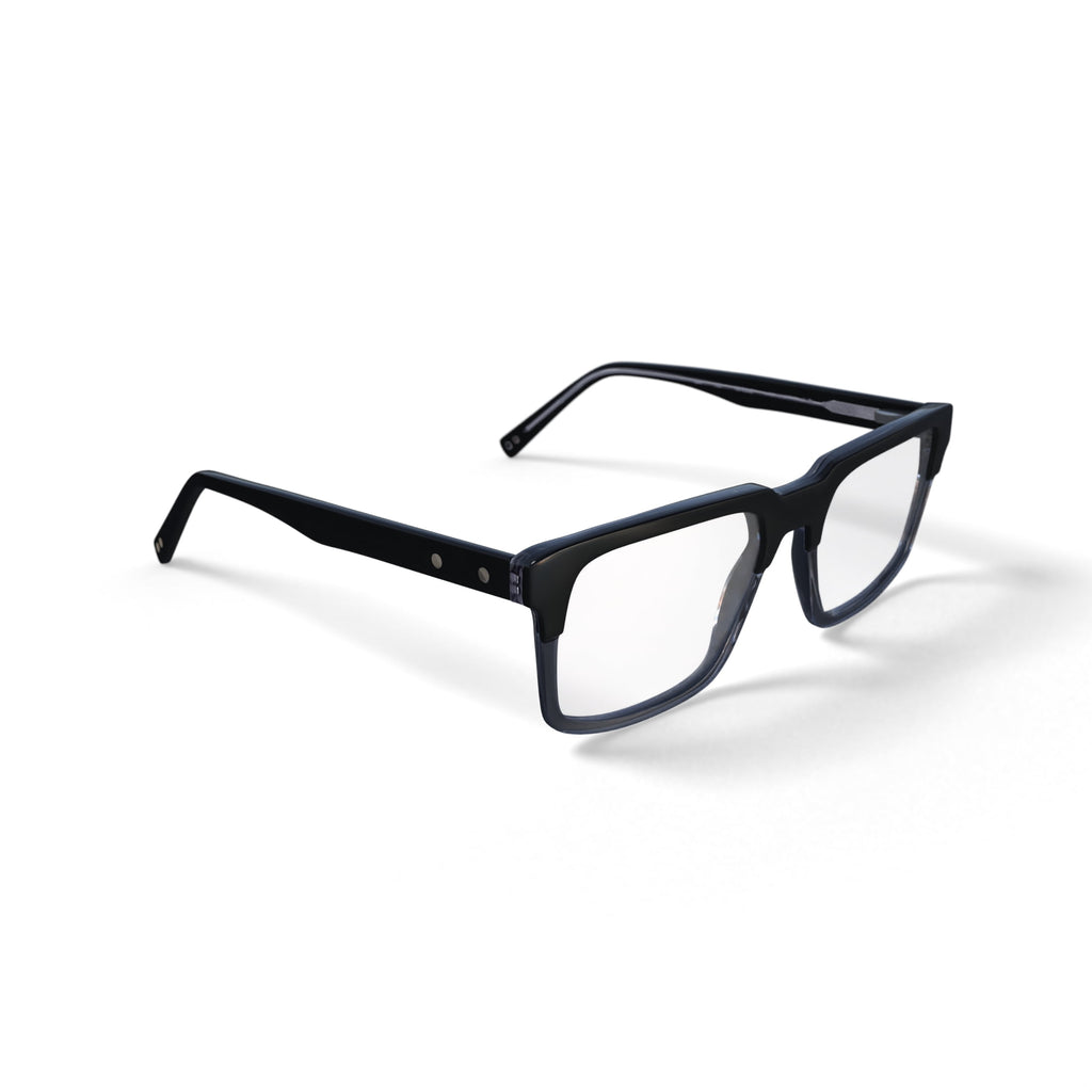Reverb Men's RVMO5167 Prescription Eyeglasses with Case, Black Crystal