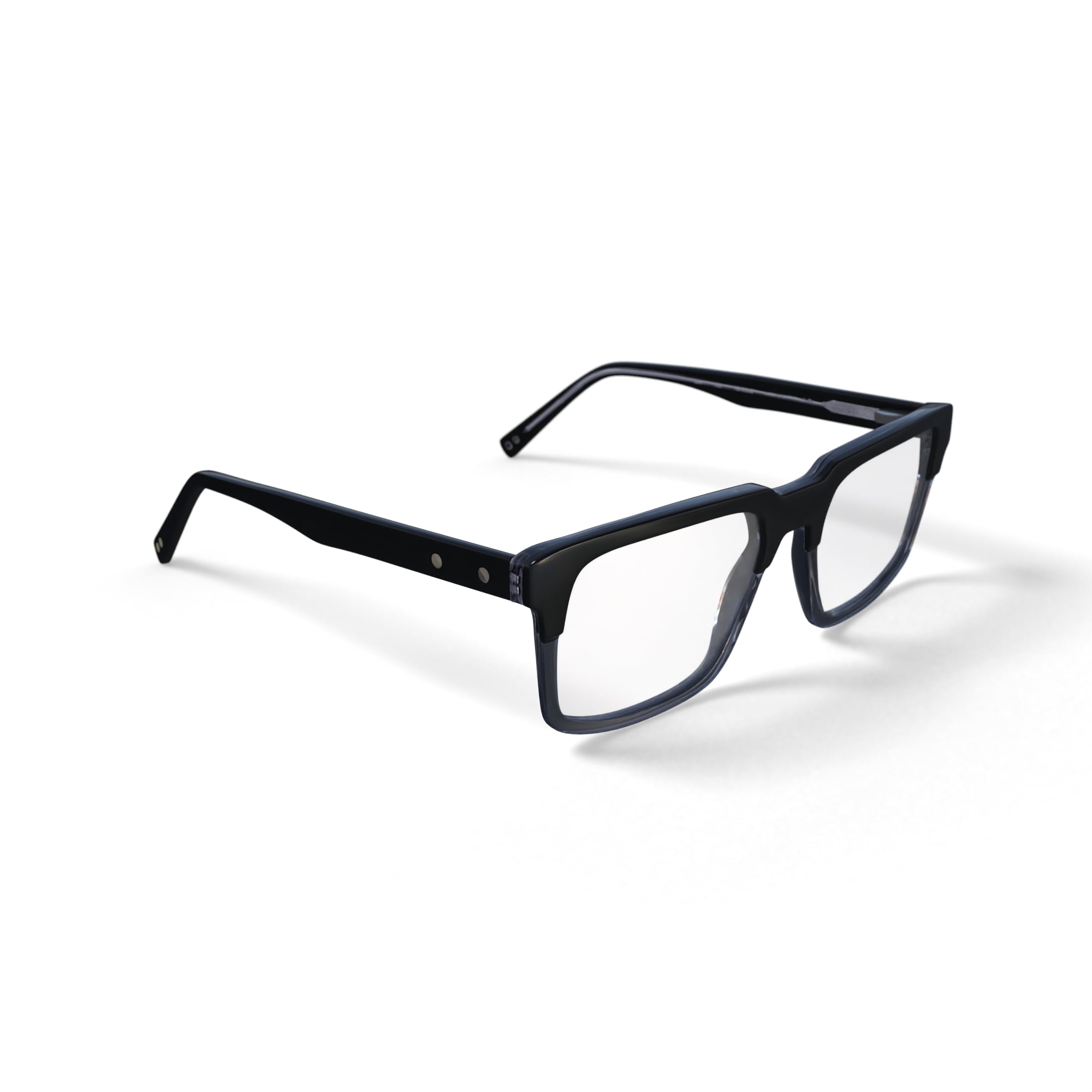 Reverb Men's RVMO5167 Prescription Eyeglasses with Case, Black Crystal