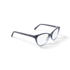M America Women's Madison Cat Eye Prescription Eyeglasses with Case, Crystal Grey