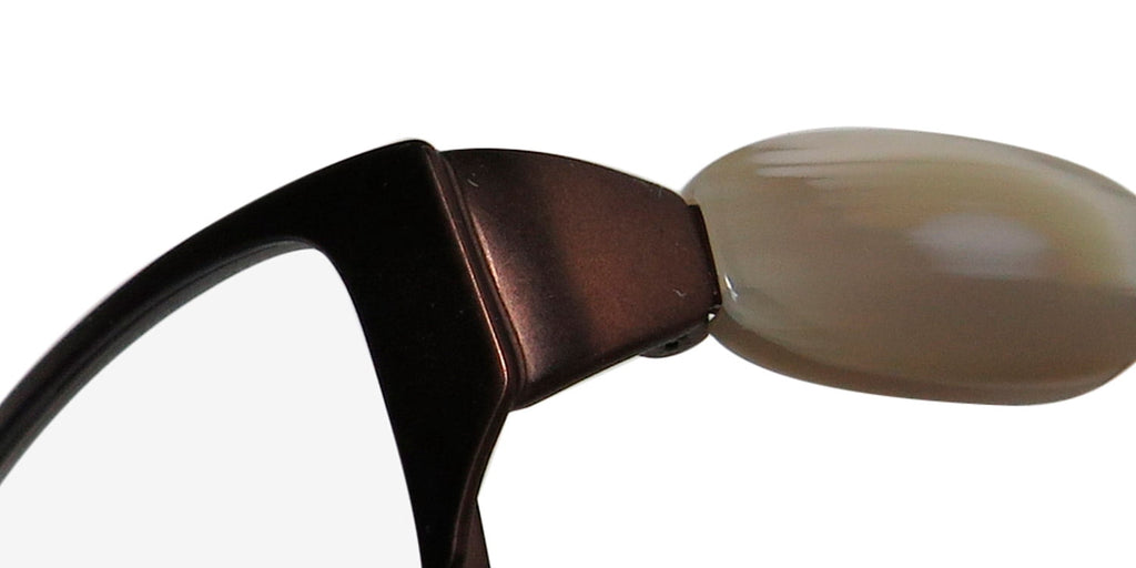 NEW VERA WANG LUXE ODILE WOMENS/LADIES DESIGNER FULL-RIM BROWN FRAME DEMO LENSES 49-15-130 EYEGLASSES/GLASSES